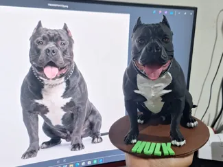 cachorro pit buu realista