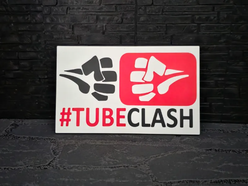 Magnet Schild " Tube Clash " Komplett
