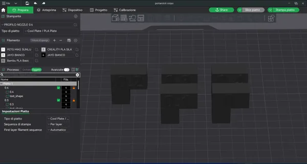 Éprouvette de test de distance Z pour supports