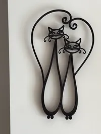 Deux chats (décoration murale) — photo 3