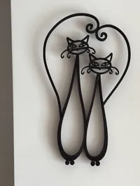 Deux chats (décoration murale) — photo 1