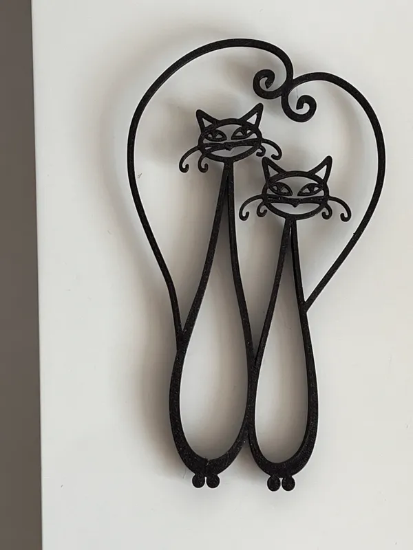 Deux chats (décoration murale)