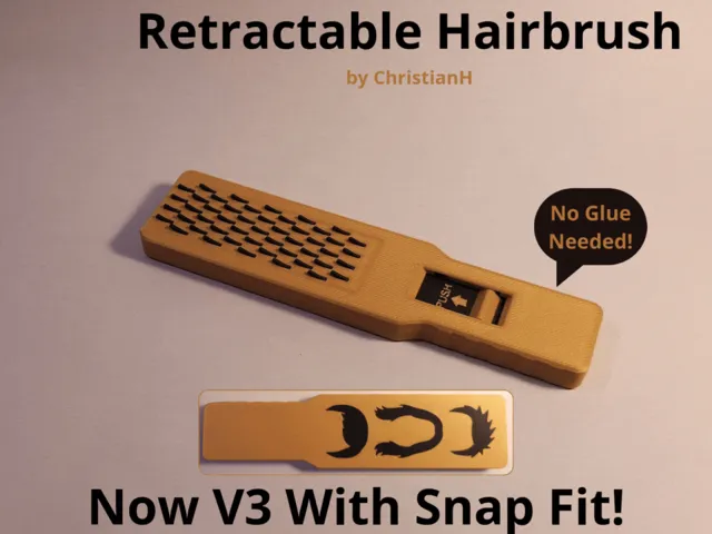 Retractable Hairbrush V3