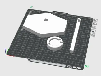 Lüfterhalterung-3D-Hologramm, für 14"