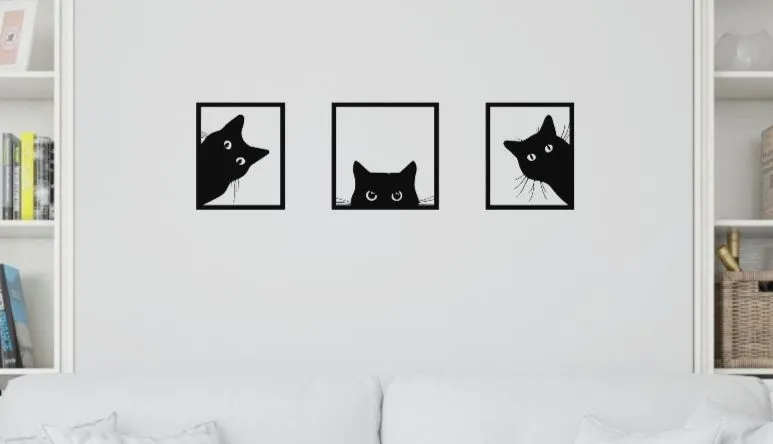Cats Wall Decoration Pack