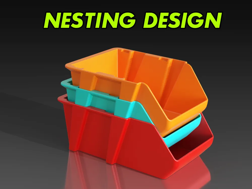 Nesting Profile Stackable & Nesting Parts Bins - Free 3D Print Model - MakerWorld