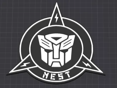 Transformers The Ride NEST logo
