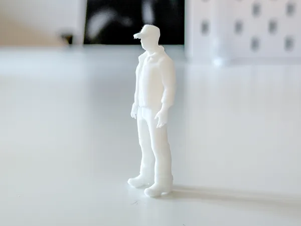 Personnage miniature ouvrier pour diorama