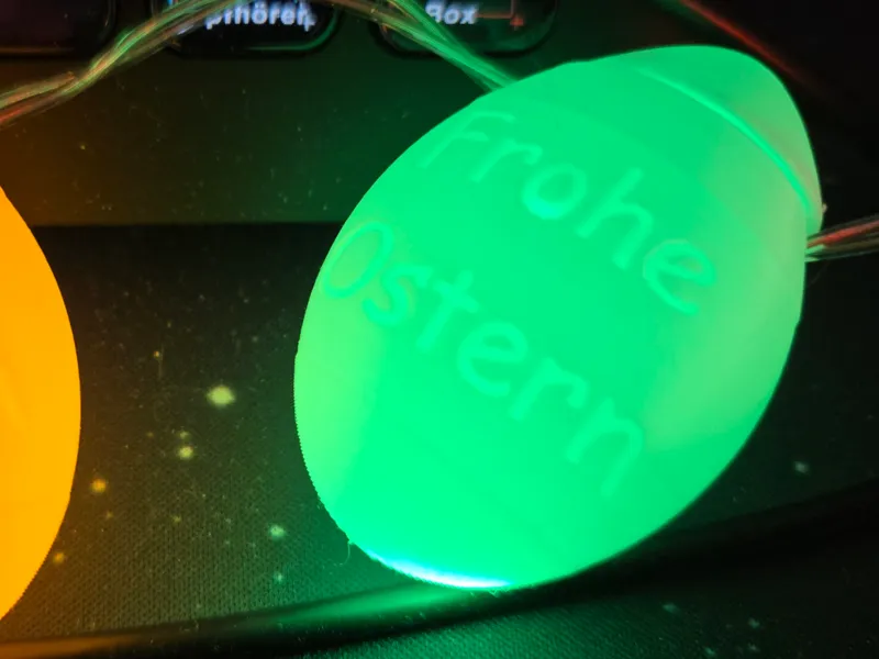 Osterei für Lichterkette