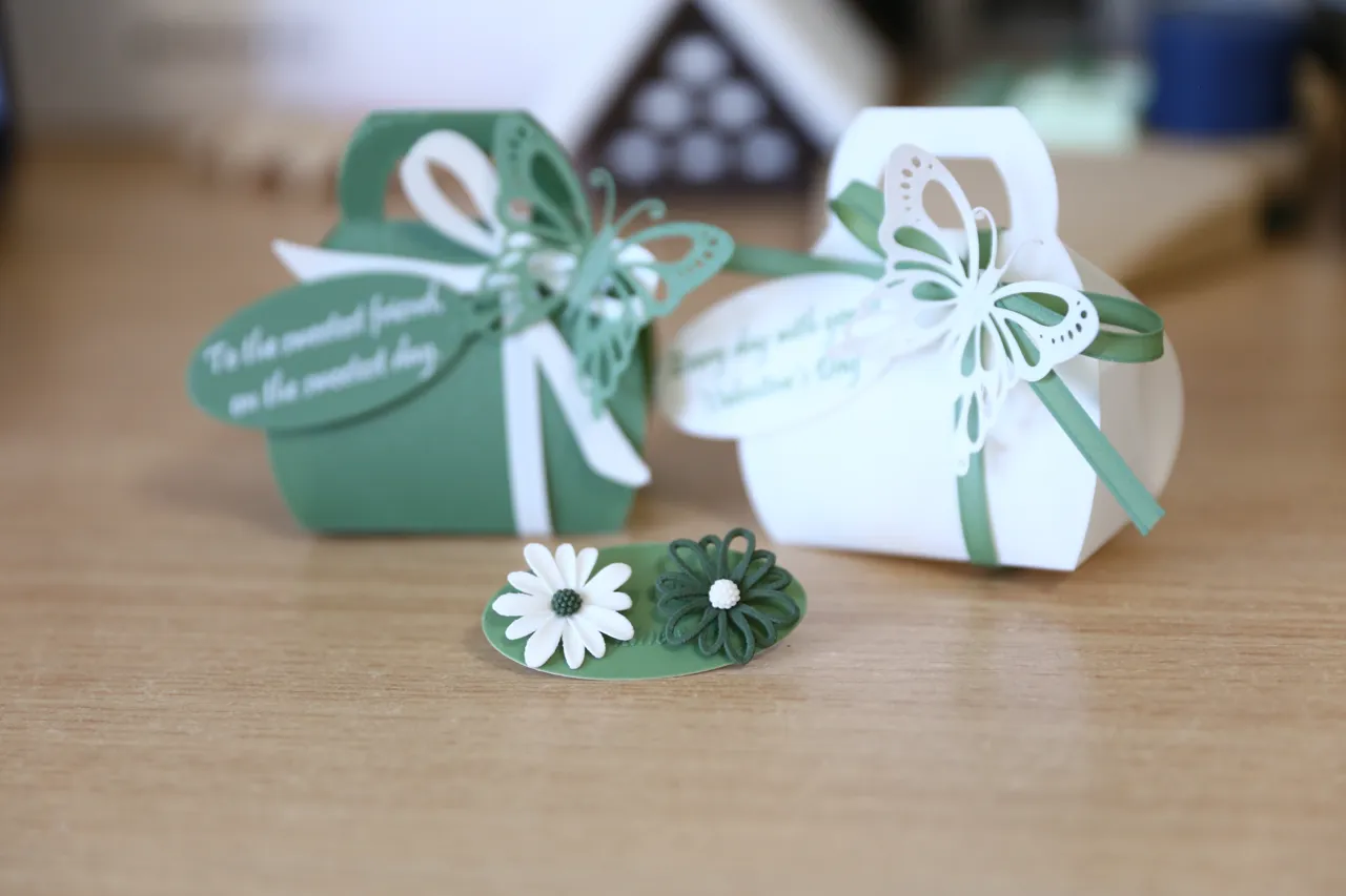 情人节耳环和礼品包 Daisy Earrings and Valentine's day Gift Bag view 3