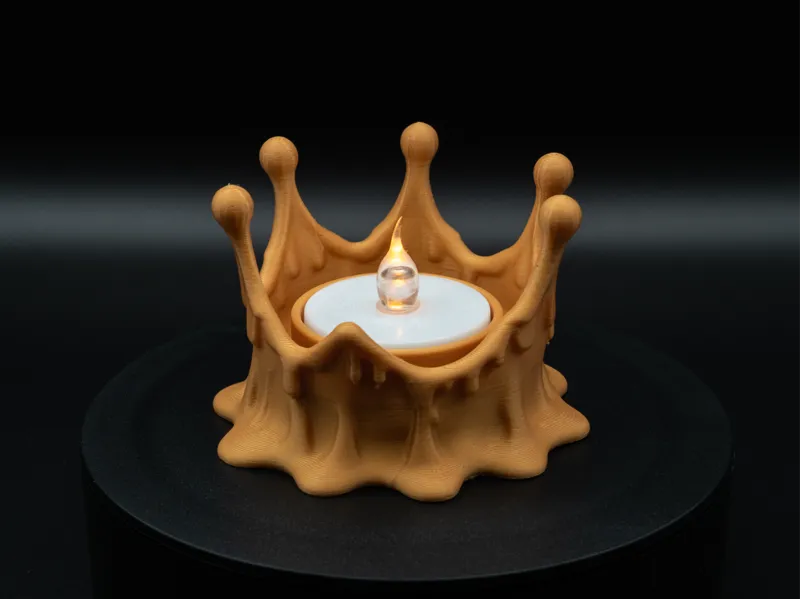Melting Crown Tealight Holder
