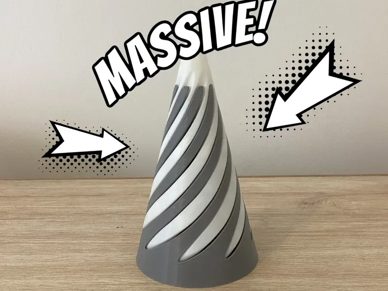 Massive Spiral Fidget Cone