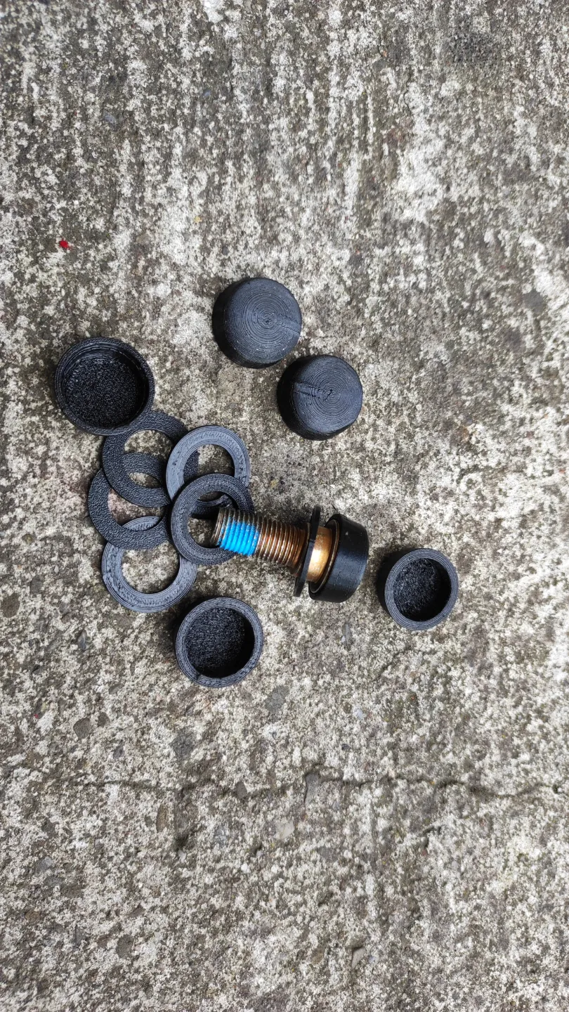 Seat belt bolt cap large 19mm for Fiat Porsche 911 by glowamg MakerWorld