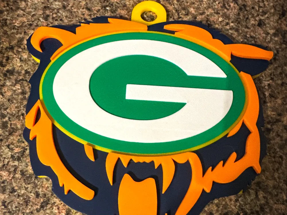Chicago Bears Green Bay Packers Rivalry Logo By Hamilton s Custom chicago-bears-green-bay-packers-rivalry-logo-by-hamilton-s-custom