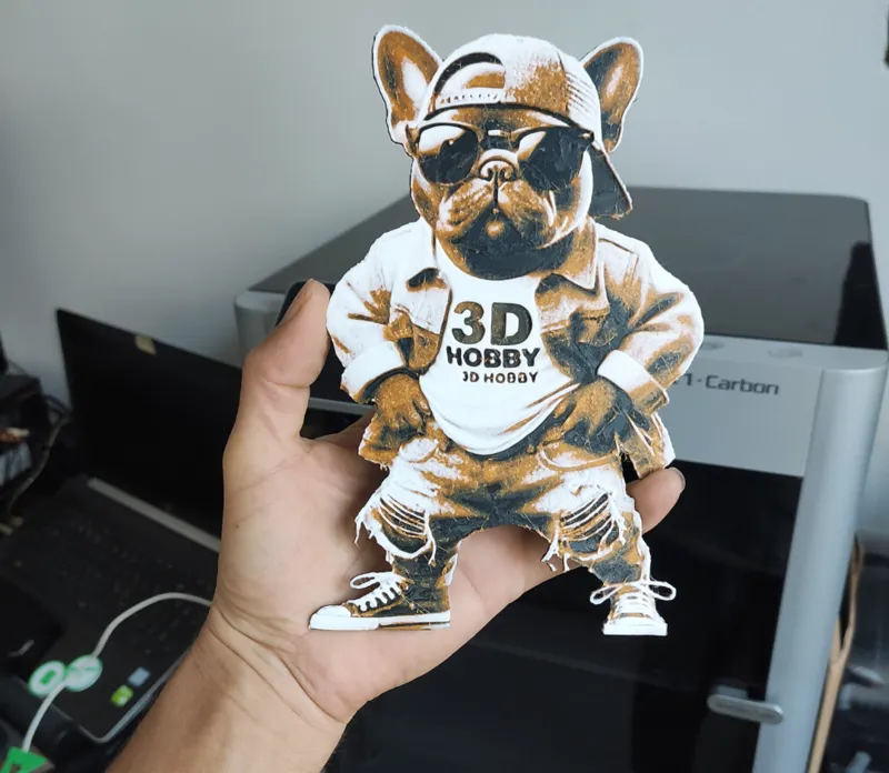 French Bulldog Hueforge
