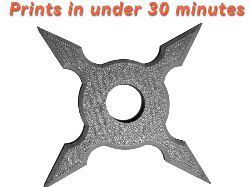 Ninja Throwing Star | Prints in Under 30 Min