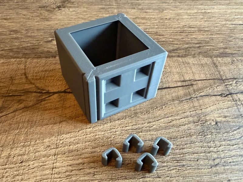 Betonstein 2x2 Schalung Abschluss