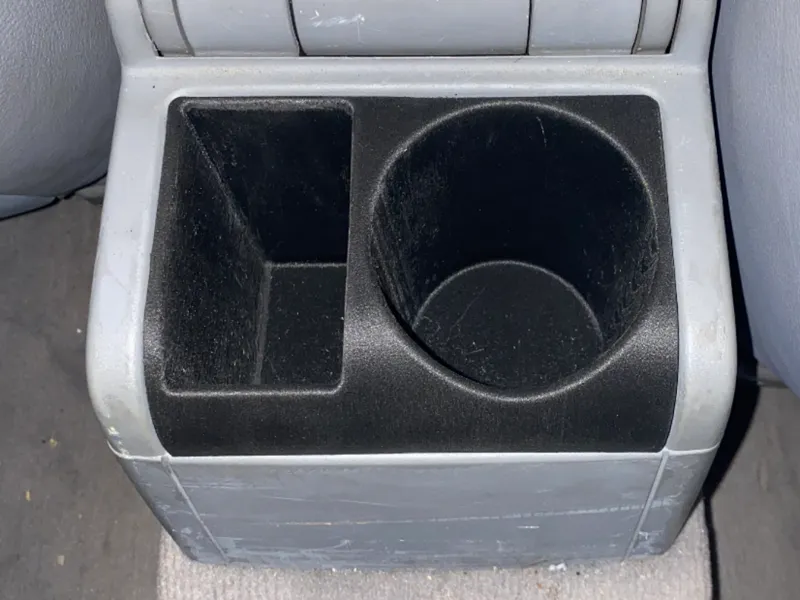 BMW E46 rear ashtray delete cup holder 