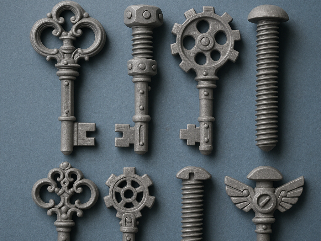 Steampunk Keys and Screws Pack