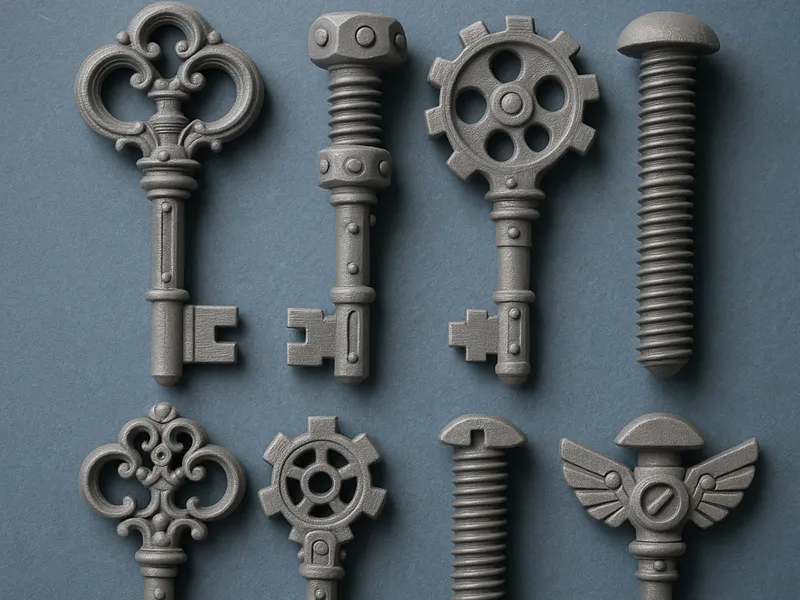 Steampunk Keys and Screws Pack