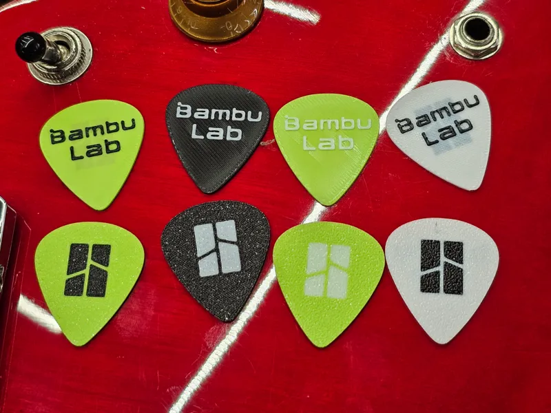 Bambu lab Themed Guitar Pick - Fast, Simple, and Practical 3D Print