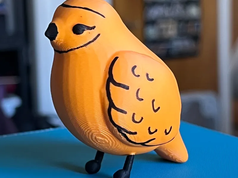 Chunky Quail Figure 