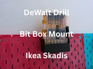 DeWalt/Maxfit Bit Box Mount Ikea Skadis