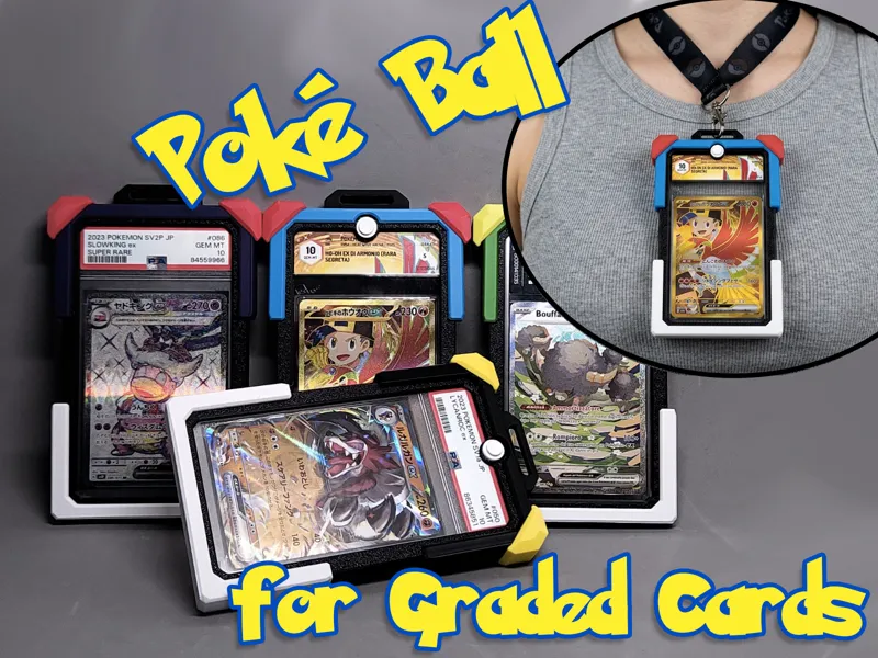 Poké Ball TCG Graded Display Case Cover