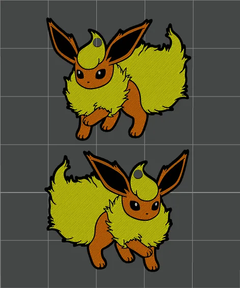 Pokemon "Flareon" Earrings view 2