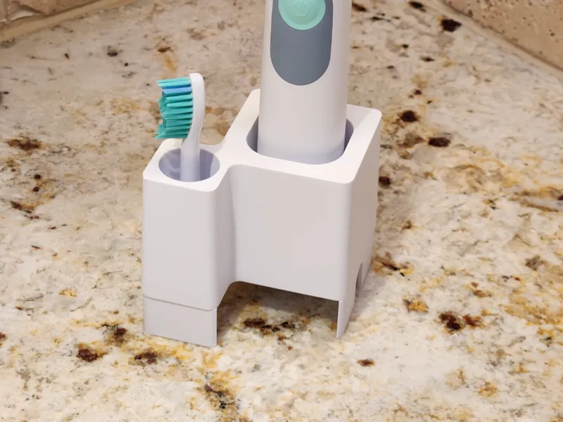 Drying rack for Sonicare toothbrush and brush head