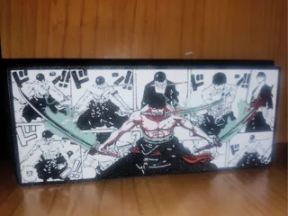 Zoro — Re degli Inferi — Lightbox multicolore