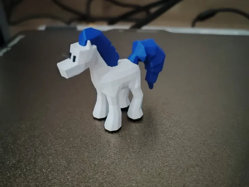 shiny ponyta lowpoly