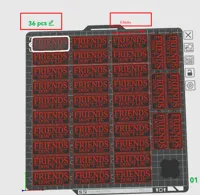 36pcs 63mm 0.2mm layer, 2 walls, 15% infill