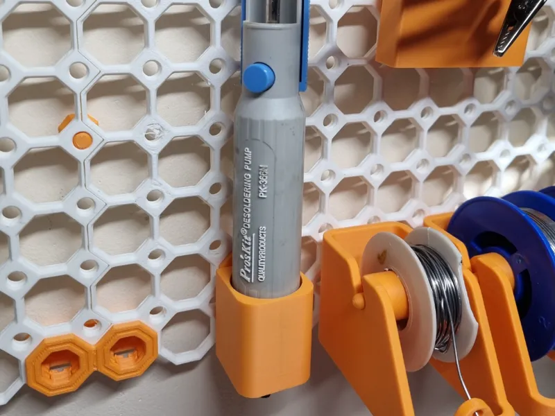 Multiboard solder sucker- desoldering pump holder