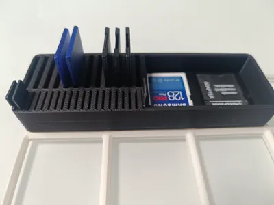 supporto gridfinity 1x3 sd card micro sd