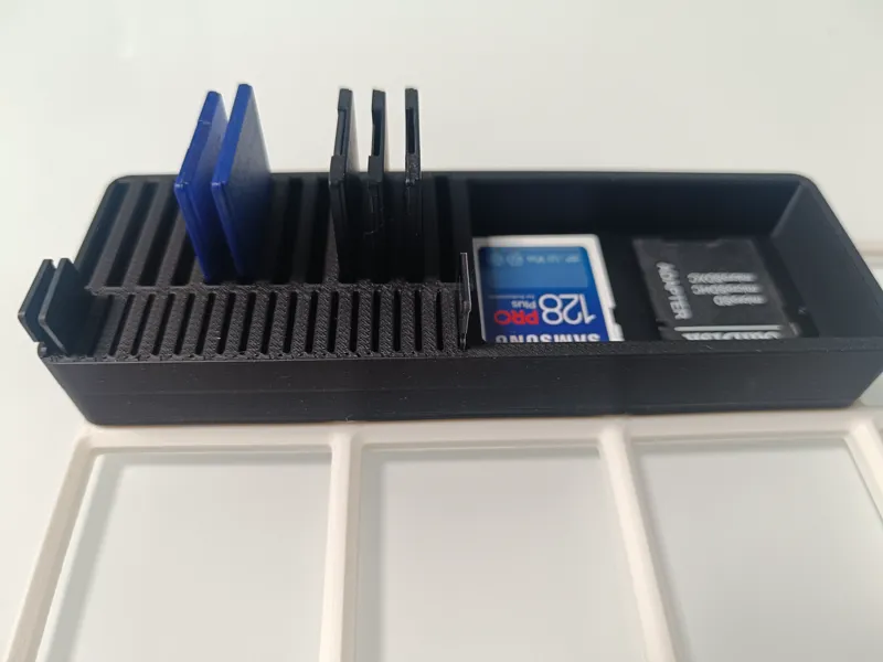 supporto gridfinity 1x3 sd card micro sd