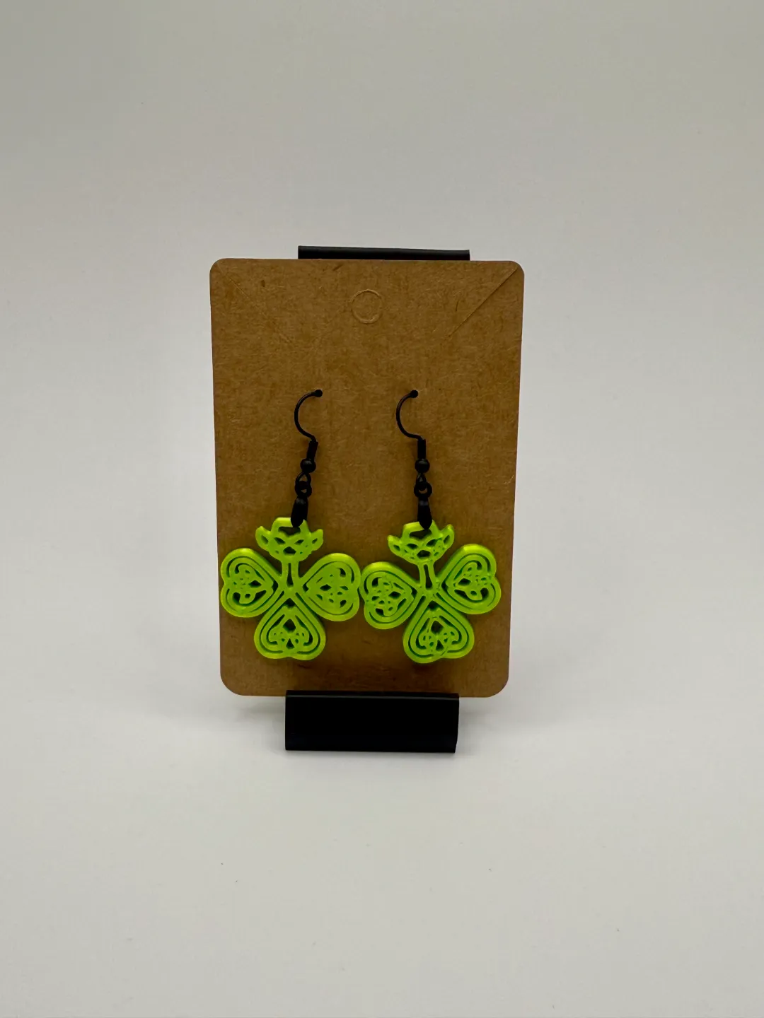 Celtic Shamrock St. Patrick's Day Earrings view 3