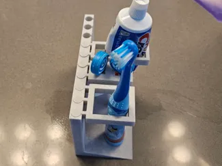 Modular toothbrush holder 