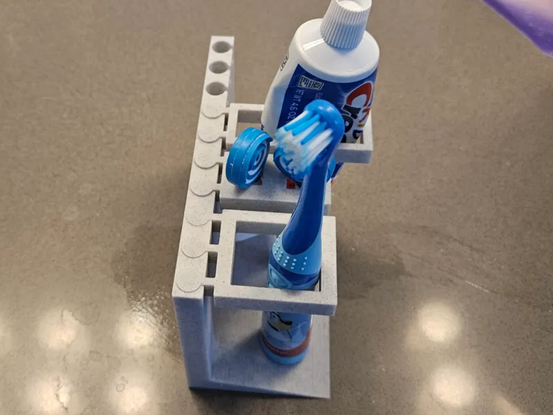 Modular toothbrush holder 