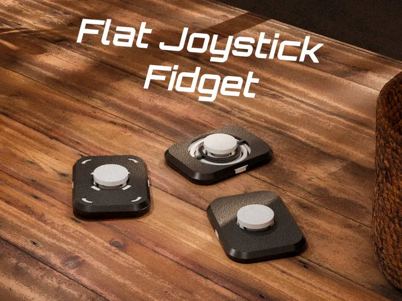 Flat Joystick Fidget (Fully 3D Printed)
