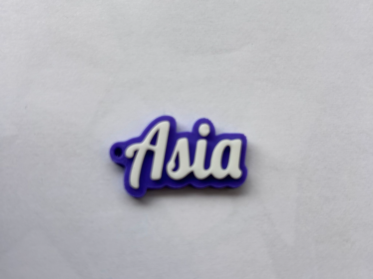 Asia name keychain