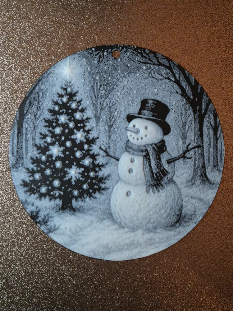 Christmas snowman - Free 3D Print Model - MakerWorld