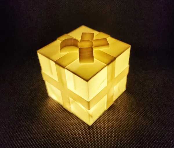 Boîte cadeau lumineuse à LED