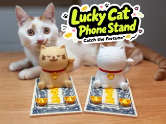 Lucky Cat Phone Stand-Catch the Fortune