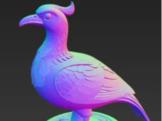 3D模型吉祥鸟摆件3Dprinting lucky bird