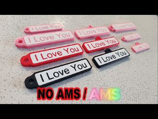 I Love You Keychain Necklace NO AMS / AMS