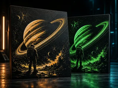 Astronaut Space Wall Art | Hueforge