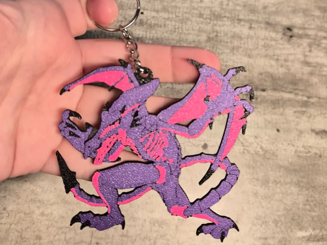Ridley Keychain - Metroid - Free 3D Print Model - MakerWorld