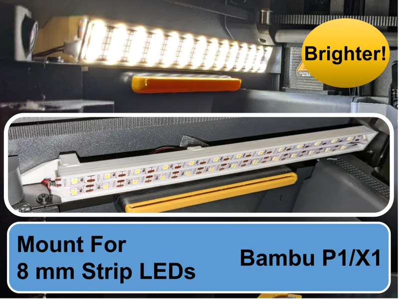 P1/X1 Replacement For LED Bar With 8 mm LED Strips