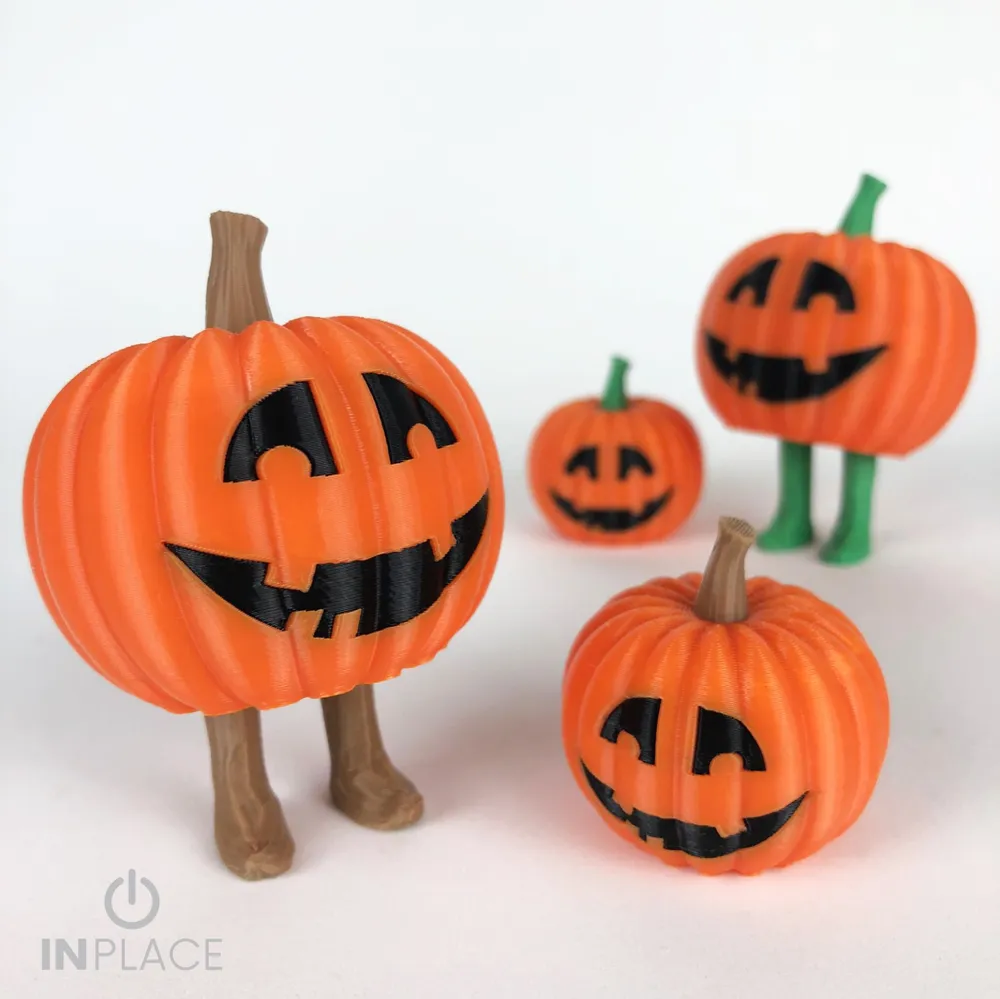Cute Halloween Pumpkin - Free 3D Print Model - MakerWorld